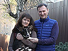 Welsh corgi cardigan puppy Zhacardi BOGDAN with his new owners