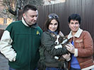Welsh corgi cardigan puppy Zhacardi BRONESLAVA with his new owners